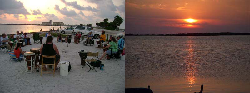 [IMAGE: dunedin drum circle spot]